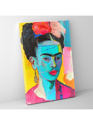 Popcas  Frida Kahlo Tarzı Duvar Sanatı - Duvar Dekorasyonu ve Kanvas Tablo