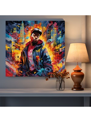 Popcas  Şehir Izleri Kanvas Tablo