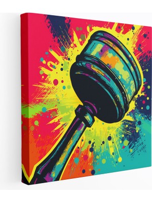 Popcas  Dinamik Etki Kanvas Tablo - Hukuk Duvar Dekorasyonu Duvar Sanatı