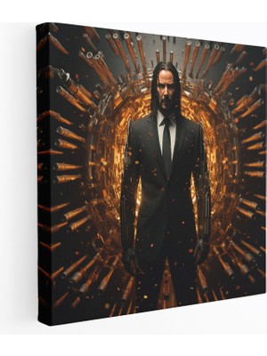 Popcas  John Wick Duvar Sanatı - Duvar Dekorasyonu Kanvas Tablo