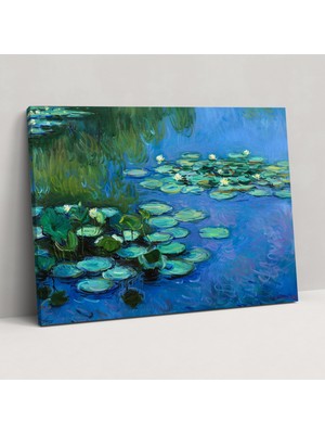 Popcas  Su Zambakları Kanvas Tablo Claude Monet Ev Dekorasyonu