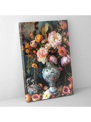 Popcas  Frida Kahlo Tarzı Kanvas Tablo - Frida Kahlo Kanvas Duvar Dekorasyonu