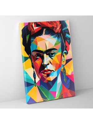 Popcas  Frida Kahlo Tarzı Kanvas Tablo - Frida Kahlo Kanvas Duvar Sanatı Duvar Dekorasyonu