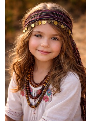 Seymen Bıçakçılık Yöresel El Yapımı Bandana | Geleneksel Desenli Saç Aksesuarı | Çocuk & Yetişkin Uyumlu