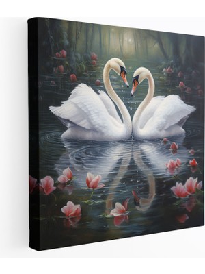 Popcas  Öpücük Kanvas Tablo - Duvar Sanatı Fantezi Boyama