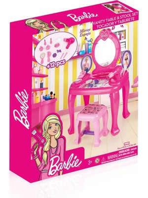 Indispensablely 1609 Ayaklı Makyaj Masası ve Sandalye Seti - Dolu