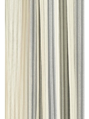 Cortibo Çift Makarna Desenli Tül Perde - Pilesiz