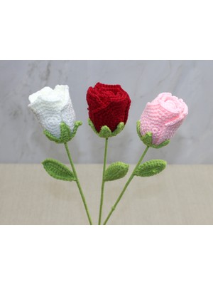 Lowell Home Ieg El Örgüsü Tekli Gül Gonca LWLHMRS-İEG4256