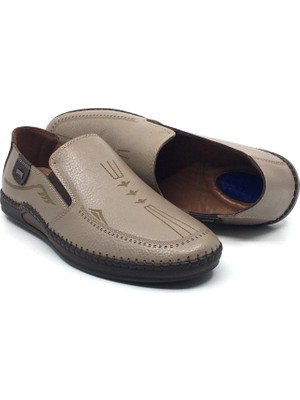 Catelli 575 %100 Hakiki Deri Ortopedik Erkek Yazlık Rahat Günlük Çarık Ayakkabı 40-45