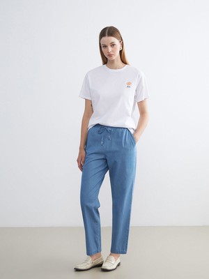 Lc Waikiki Yeni Sezon Beli Lastikli Carrot Fit Kadın Jean Pantolon