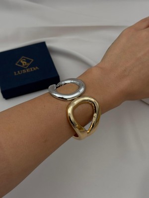 Luseda Oval Form İki Renk Bileklik