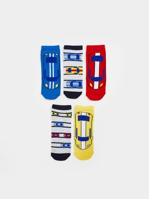 Lc Waikiki Yeni Sezon Desenli Erkek Çocuk Patik Çorap 5'li