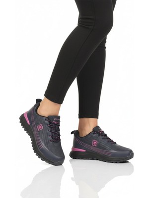 Pierre Cardin Lacivert Hafızalı Taban Hafif Bağcıklı Kadın Spor Ayakkabı PCI-11078 G