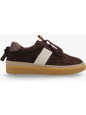 İnna Butikk Perisa Kadın Hakiki Deri Sneaker - Kahve Süet