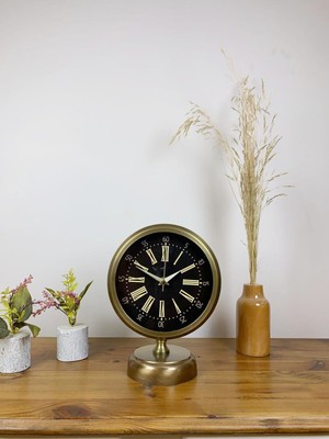 Lowell Home Eskitme Metal Zarif Masa Saati 25×20 cm LWLHM-RSYT367