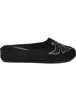 Pierre Cardin Siyah Tekstil Hafif Önü Kapalı Kadın Ev Terliği PC-55370 Z