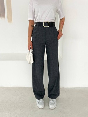 Noa Noa Suni Deri Kemerli Palazzo Pantolon