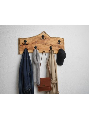 Wood Askania Doğal Ahşap Zeytin Ağacından Askı
