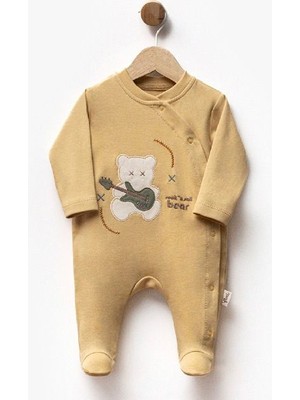 Efemkids 0/9 Ay Bebek Tulum Pamuklu Mevsimlik Terleme Yapmaz Nakışlı Yenidoğan Bebek Tulumu