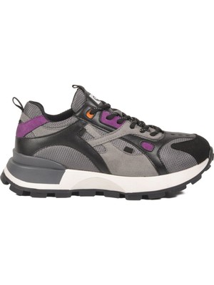 Pierre Cardin Siyah Bağcıklı Fileli Kadın Spor Ayakkabı PC-55091 G