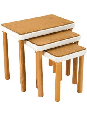 Furax Zigon Sehpa Milan Meşe Krem Meşe