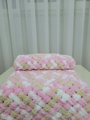 Gift And Flowers Puffy El Örgüsü Bebek Battaniyesi El Örgüsü El Emeği