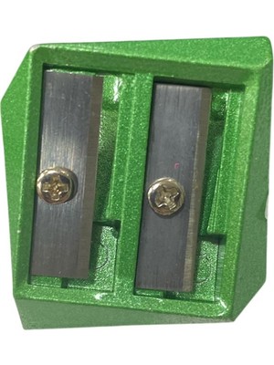 Tüftürük Çift Bölmeli Metal Kalemtraş