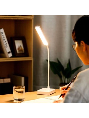 By Nevser® Ince Uzun Usbli Dokunmatik 3 Kademeli 360 Derece Özel Göz Korumalı LED Lityum Masa Lambası
