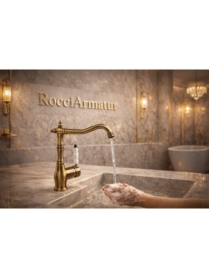 Fulcie Antik Rustik Eskitme Eviye Batarya-Mutfak Batarya