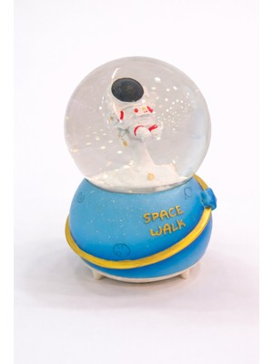 Zeflazerhediyelik Kişiye Özel Astronot Kar Küresi – Space Walk Uzay Temalı (Büyük Boy)