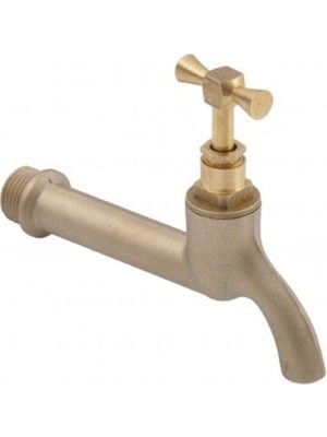 Fulcie Armatür Pirinç Malzeme Birinci Kalite Sarı Terkos Bahçe Musluğu