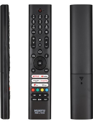 Huayu RM-L1930 Vestel Netflix Youtube Prime Video Google Play Disney+ Tuşlu LCD LED Tv Kumanda