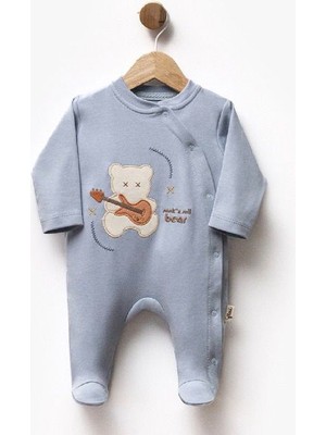 Efemkids 0/9 Ay Bebek Tulum Pamuklu Mevsimlik Terleme Yapmaz Nakışlı Yenidoğan Bebek Tulumu