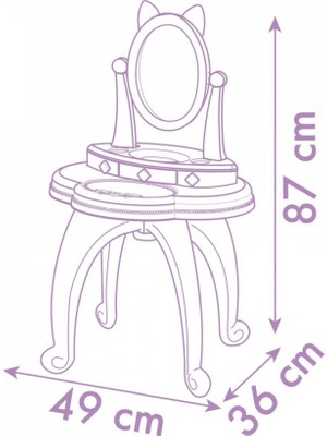 Indispensablely Gabby Makyaj Masası Ayaklı