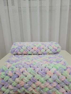 Gift And Flowers El Örgüsü Bebek Battaniyesi El Emeği El Örgüsü