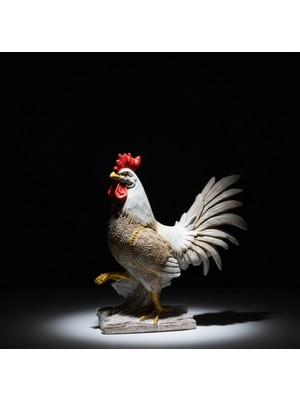 Lowell Home Ieg Özel Tasarım Polyester Horoz Figürü  LWLHMRS-İEG4256