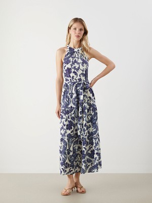 Lc Waikiki Yeni Sezon Halter Yaka Çiçekli Elbise