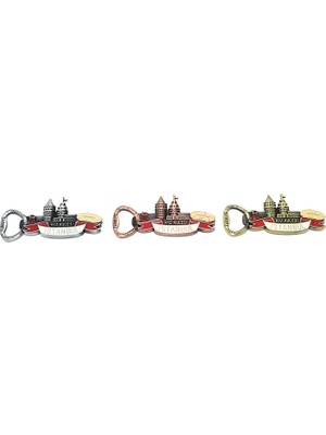 Lowell Home Ieg Metal Istanbul Temalı Yöresel Magnet Açacak Model 3  LWLHMRS-İEG4256