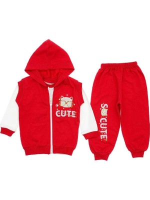 Efemkids 3/18 Ay Kız Bebek Takımı 3 Lü Pamuklu Terleme Yapmaz Yenidoğan Bebek Takımı