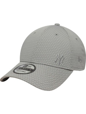 New Era New York Yankees Gri Polyester Şapka 4 Mevsim Kullanıma Uygun Kadınlar İçin