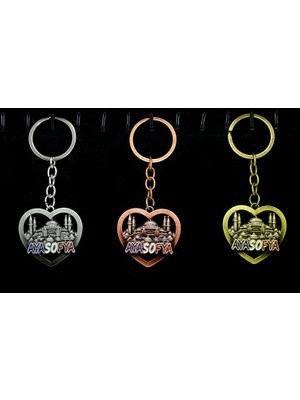 Lowell Home Ieg Metal Ayasofya Anahtarlık Kalp Tasarımlı  LWLHMRS-İEG4256