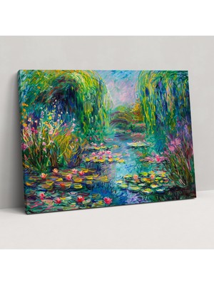 Popcas  Claude Monet Bahçe Kanvas Tablo Duvar Sanatı