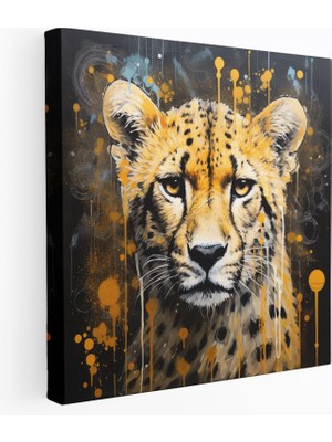 Popcas  Leopar Kanvas Tablo Duvar Sanatı