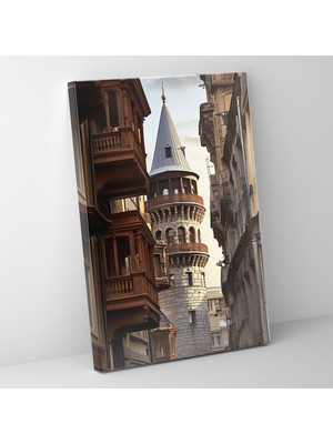 Popcas  Galata Kulesi Kanvas Tablo - Mimarî Güzellik Duvar Dekorasyonu