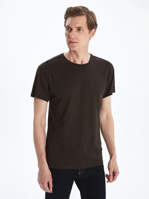 Lc Waikiki Yeni Sezon Bisiklet Yaka Kısa Kollu Erkek Pijama Üst