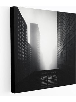 Popcas  Modern Şehir Manzarası Minimalist Kanvas Tablo Şık Duvar Dekorasyonu