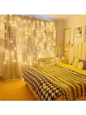 Lowell Home 8 Fonksiyonlu Peri Perde LED Uzaktan Kumandalı Günışığı Perde Peri LED (3 mt x 3 Mt) Lwlhm-Rs