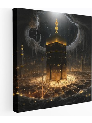Popcas  Kaaba Kanvas Tablo - Duvar Dekorasyonu ve Sanatı