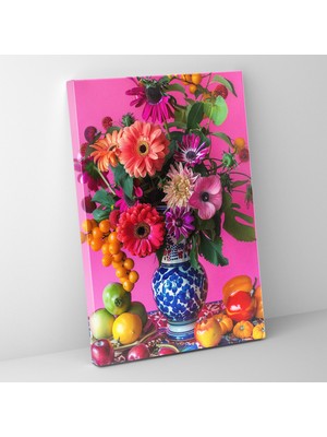 Popcas  Frida Kahlo Tarzı Duvar Sanatı - Ev Dekorasyonu - Kanvas Tablo