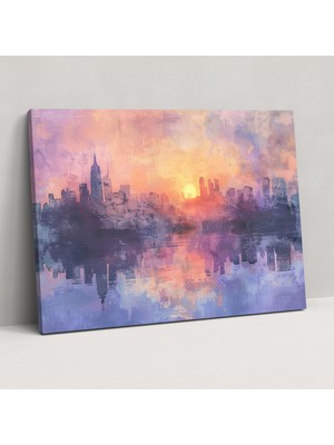 Popcas  Empresyonist Şehir Manzarası Kanvas Tablo Claude Monet Ev Dekorasyonu